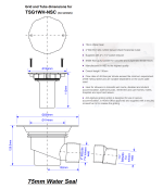 Wet Room Gully Shower Drain McALPINE TSG1WH-NSC for Sheet Flooring Trapped - Image 3
