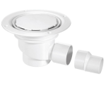 Wet Room Gully Shower Drain McALPINE TSG1WH-NSC for Sheet Flooring Trapped