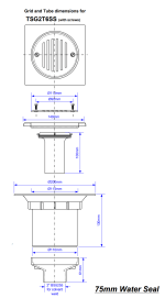 McALPINE TSG2T6SS Wet Room Shower Gully Drain for Tiled Floor - Trapped - Image 5
