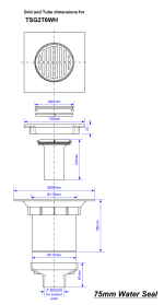 McALPINE TSG2T6WH Wet Room Shower Gully Drain for Tiled Floor - Trapped - Image 5
