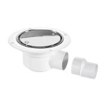 Wet Room Gully Shower Drain McALPINE TSG50SS for Sheet Flooring Trapped