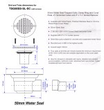 McALPINE TSG50SS-SL-SC Wet Room Shower Gully Drain for Sheet Flooring - Trapped - Image 3