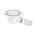 McALPINE TSG50WH Wet Room Shower Gully Drain for Sheet Flooring - Trapped