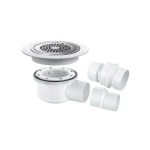 McALPINE TSG52-ANTI/LIG Wet Room Shower Gully Drain for Sheet Flooring 2 Piece