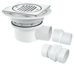 McALPINE TSG52T6SS Wet Room Shower Gully Drain for Tiled Floor - Trapped