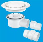 Wet Room Gully Shower Drain McALPINE TSG52WH-NSC for Sheet Flooring - Image 3