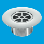 McAlpine STW85CP Chrome Shower Waste Top Flange — 85mm Replacement Grid