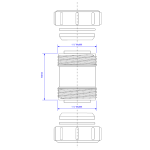 40mm 42mm 43mm Waste Pipe Joiner — 1.5" Universal Compression Coupling - Image 2