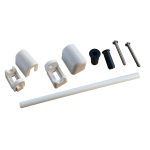 Top Fixing White Toilet Seat Hinge Kit — Replacement Fittings for Celmac Seats