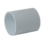 40mm (43mm) White Solvent Weld Straight Coupler | 1.5" Waste Pipe Joiner