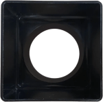 Gutter Downpipe Adaptor | 65mm Square to 68mm Round | Black Rainwater Drain - Image 4