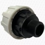 32mm Blue MDPE Threaded Adaptor Joiner to 3/4" BSP Male Thread to Iron etc... - Image 4