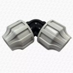 32mm Plastic Compression Elbow for Blue MDPE Water Main Pipe - Image 4