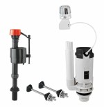 Fluidmaster Toilet Dual Flush Valve & Inlet Ball Valve Repair Kit with Bolts