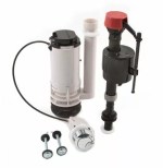 Fluidmaster Toilet Cistern Repair Kit Dual Flush Valve & Inlet Ball Valve with Bolts - Image 2