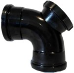 110mm Soil Vent Pipe Inspection Eye Bend Elbow Access 92.5deg Double Socket
