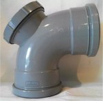 110mm Soil Pipe Access Bend | 4" Grey Elbow with Inspection Eye - Image 2