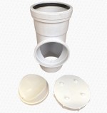 White 110mm Soil Vent Pipe Inspection Eye Access Section Single Socket - Image 4