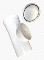 White 110mm Soil Vent Pipe Inspection Eye Access Section Single Socket - Image 3