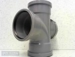 110mm 4" Soil Pipe Access Branch Tee with Rodding Eye for Cleaning T/S - Image 3