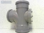 110mm 4" Soil Pipe Access Branch Tee