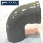 Soil Pipe 110mm Elbow Bend Single Socket - GREY Male to Female - Image 3