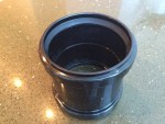 110mm Black Soil Pipe Coupling Joiner | 4" Non-Slip Connector - Image 3