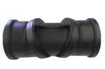 Soil Pipe 0-90° Twisty Adjustable Bend BLACK Double Socket Swivel 110mm - Image 6