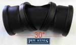 Soil Pipe 0-90° Twisty Adjustable Bend BLACK Double Socket Swivel 110mm - Image 5