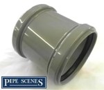 GREY 110mm Soil / Vent Pipe SLIP Coupler - Image 3