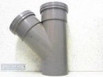 110mm Soil Y Piece 45DEG Tee 45° Branch Grey