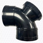 SOLVENT WELD 110mm Soil Pipe Inspection Eye Access Bend Elbow Double Socket - Image 2