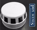 110mm Soil Pipe 110mm Bird Cage Vent Terminal - White - Image 3