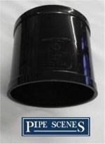 Solvent 110mm Soil Pipe Straight Coupling Join Socket - Black Glued - Image 3