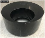 Black 110mm Glued / Pushfit Soil Pipe Reducer Cap 2" / 50mm / 55mm