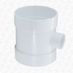 110mm White Solvent Weld Short Boss Pipe | 110mm x 32mm (36mm) Single Waste Entry