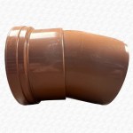 110mm Underground Drainage Pipe Fitting 15 Degree Bend SINGLE Socket - Image 3