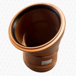 110mm Underground Drainage Bend 30 Degrees Double Socket Slight Bend - Image 3