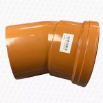 110mm Underground Drainage Pipe Fitting 30 Degree Bend SINGLE Socket - Image 2