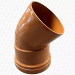 110mm Underground Drainage Pipe Fitting 45 Degree Bend Single Socket - Image 4