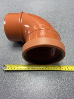 Tight Drainage Bend 110mm x 92 Degrees Single Socket M + F For Underground - Image 2