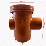110mm BACK INLET Bottle Trap Gully for Drainage - Soil - Image 5