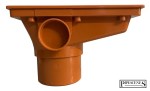 110mm Rectangle Waste Pipe Hopper Head with Grid - Underground Drainage - Image 3