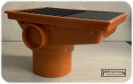 110mm Rectangle Waste Pipe Hopper Head with Grid - Underground Drainage - Image 2