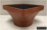 Square Top Drainage Gully Hopper and Grid for 110mm Pipe - Image 6