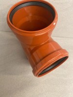 4" Underground 110mm Soil Pipe Tee Junction Coupling DOUBLE SOCKETED - Image 2