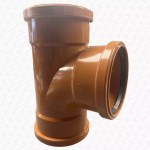 Underground 110mm Soil Pipe Tee Junction Coupling Drainage TRIPLE SOCKETED