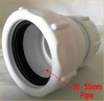 50 52 55mm To 40 42 43mm Waste Pipe Joiner Coupling Compression Multifit - Image 3