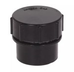 BLACK 32mm 36mm Solvent Weld Glue Waste Pipe Screwed Access Cap Rodding Eye