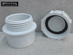 WHITE 43mm 1.5" Waste Access Cap / Rodding Eye - Image 2